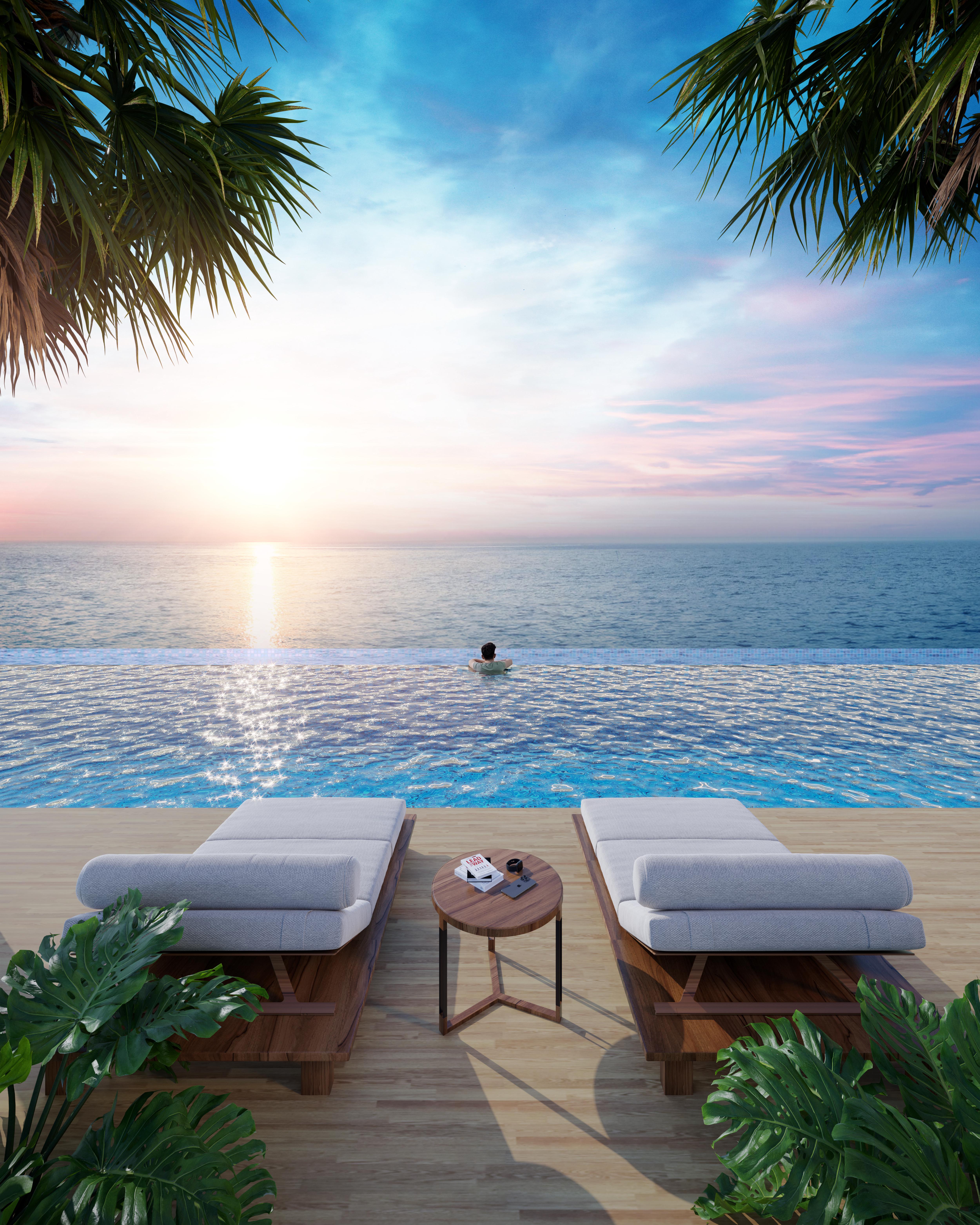 Lap pool, wading pool and aqua gym at Sea Crestz